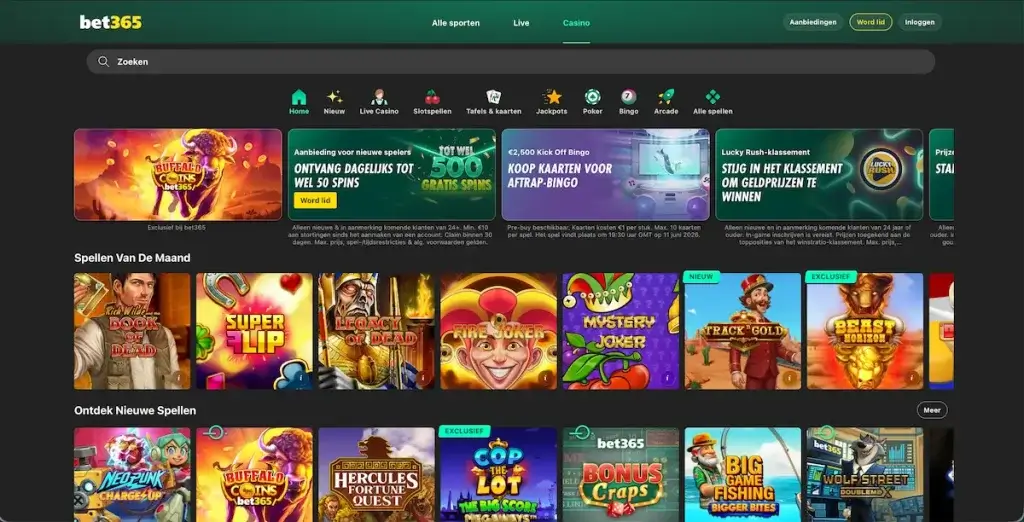 bet365 - casino zonder Cruks